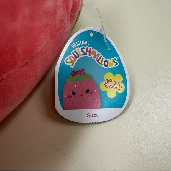 Squishmallows Suzy Scented Strawberry 8” Pink Stuffed Animal Collectible Unisex - Picture 3 of 10